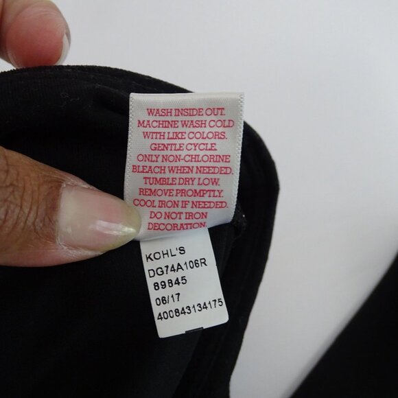 So High Rise Fitted Skinny Legging Black Girls Size 14 Gray Metallic Accent - Picture 7 of 11